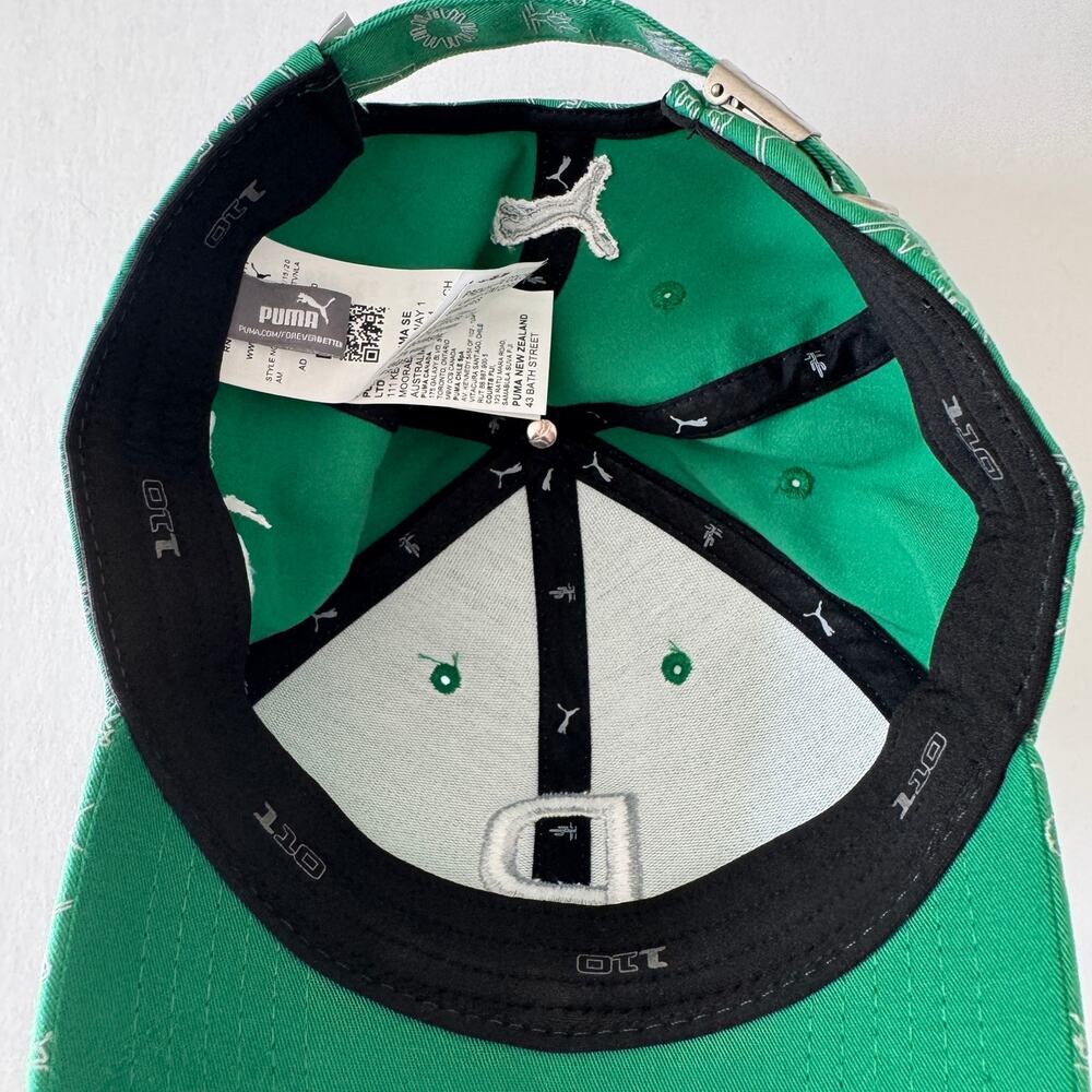 PUMA Desert P 110 Snapback Golf Hat Green Phoenix Waste Management Open - Picture 10 of 12